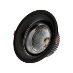 Светильник встраиваемый черный d9 h5,2 Led 7W (4000K) Kink light 2140,19