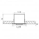 Светильник встраиваемый Lightstar 214127 Cardano
