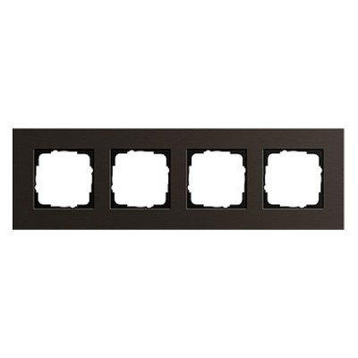 Gira ESP Коричневый анодированный алюминий Рамка 4-ая (G214127)