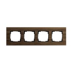 Gira ESP Орех шпон/алюминий Рамка 4-ая (G214129)