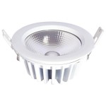 Светильник встраиваемый белый d9 h6,5 Led 7W (4000K) Kink light 2141