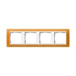 Gira EV Полупрозрачн.оранжевая/глянц.бел Рамка 4-ая (G214397)