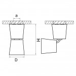 Светильник точечный накладной Lightstar 214458 Rotonda