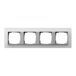 Gira EV Матово-Бел/алюминий Рамка 4-ая (G21450)