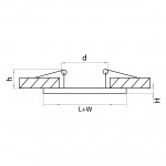Рамка для точечного светильника Lightstar 214517 Domino