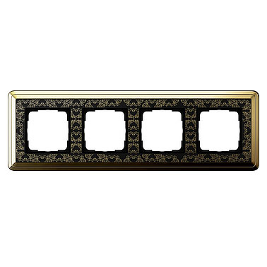Gira ClassiX Art Латунь/Черный Рамка 4-ая (G214672)