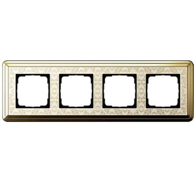 Gira ClassiX Art Латунь/Кремовый Рамка 4-ая (G214673)