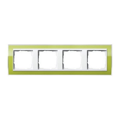 Gira EV CL Зеленый/Бел Рамка 4-ая (G214743)