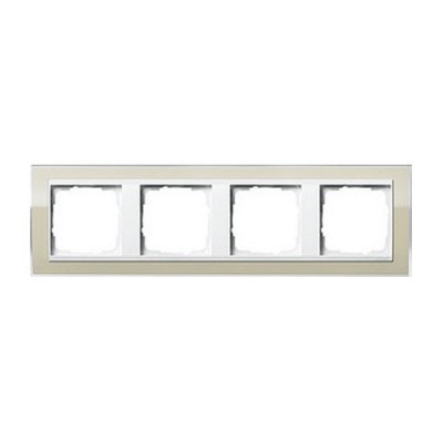 Gira EV CL Песочный/Бел Рамка 4-ая (G214773)