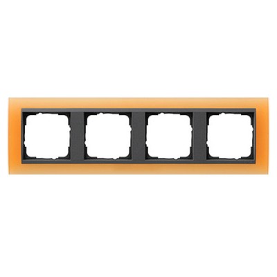 Gira EV Матово-оранжевый/антрацит Рамка 4-ая (G21487)