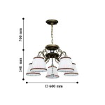 Подвесная люстра Favourite 2151-5PC Amanda