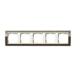 Gira EV CL Коричневый/Крем глянц Рамка 5-ая (G215761)