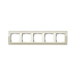 Gira EV CL Песочный/Крем глянц Рамка 5-ая (G215771)