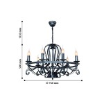 Подвесная люстра под ковку Favourite 2162-9P Palermo