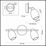 Светильник поворотный спот Odeon light 2167/2W GLOSSE