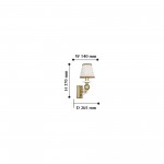 Настенный светильник Favourite 2170-1W Lissa