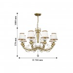 Люстра подвесная Favourite 2170-8P Lissa