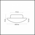 Светильник настенно-потолочный Odeon light 2178/1C CLOD
