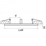 Рамка для светильника Lightstar 217829 Intero 111