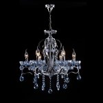 Светильник Eurosvet 13550/6 хром/лазурный хрусталь