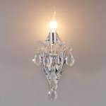 Светильник настенный бра Eurosvet 3188/1 хром/прозрачный хрусталь
