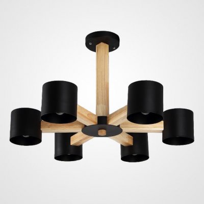 Люстра на штанге MALMO L6 Black ImperiumLoft 219310-26