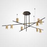 Потолочная люстра CASA N L9 Brass ImperiumLoft 219383-23