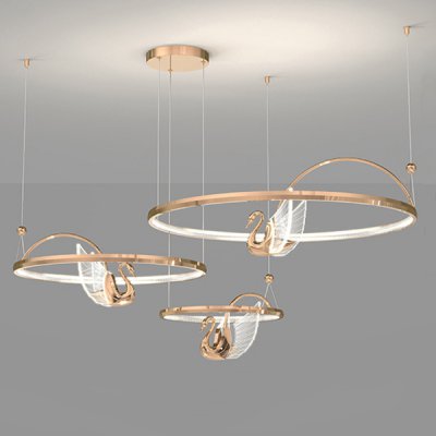 Подвесная люстра BIRDIE LUX 3R Rose Gold ImperiumLoft 219608-23