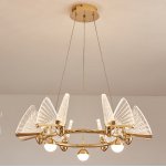 Подвесная люстра AMELIS LUX D63 Transparent Трехцветный свет ImperiumLoft 219648-23