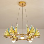 Подвесная люстра AMELIS LUX D63 Multicolor Трехцветный свет ImperiumLoft 219649-23
