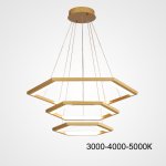 Подвесная люстра VENEZIA D80+55+45 Трехцветный свет ImperiumLoft 219734-23