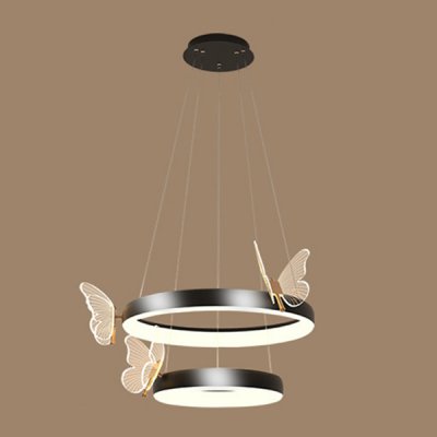 Подвесная люстра BABETTA D B D60+80 Black ImperiumLoft 219758-23