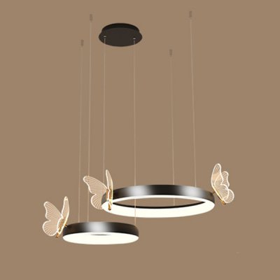 Подвесная люстра BABETTA D С D60+80 Black ImperiumLoft 219759-23