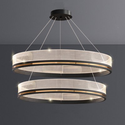 Подвесная люстра DILEMMA D60+80 Black ImperiumLoft 219826-23 Подвесная люстра DILEMMA D60+80 Black ImperiumLoft 219826-23