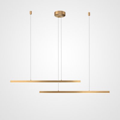 Подвесной светильник HELKEN DUO L95+135 Brass ImperiumLoft 220325-23