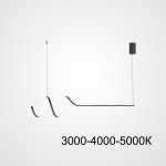 Подвесной светильник DAMARIS L70 Black Трехцветный свет ImperiumLoft 220350-23