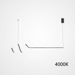 Подвесной светильник DAMARIS L90 Black 4000К ImperiumLoft 220351-23