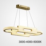 Подвесной светильник LOUELLA  B L90 Brass Трехцветный свет ImperiumLoft 220406-23