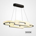 Подвесной светильник LOUELLA  B L90 Black 3000К ImperiumLoft 220408-23