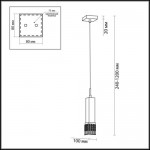 Светильник подвесной Odeon light 2206/1 ALLEN