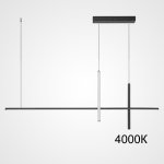 Подвесной светильник SQUIRREL L150 Black 4000К ImperiumLoft 220668-23