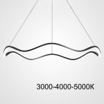 Подвесная люстра DOLORES L80 Black Трехцветный свет ImperiumLoft 220684-23