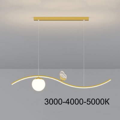 Подвесной светильник BABETTA WAVE Brass Трехцветный свет ImperiumLoft 220761-23