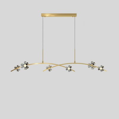 Подвесной светильник CAMILIA ARC L120 Brass ImperiumLoft 220808-23