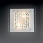 Светильник Сонекс 2208 Sirius белый/хрусталь