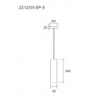 Подвесной светильник Divinare COTTERO 2212/05 SP-5