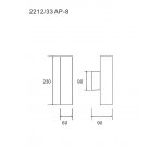 Настенный светильник Divinare COTTERO 2212/33 AP-8