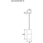 Подвесной светильник Divinare CIGNO 2214/05 SP-5