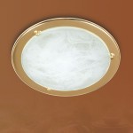 Светильник круглый Сонекс 221 золото Alabastro