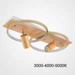 Потолочный светильник DIDRIKA L65 Light Brown Трехцветный свет ImperiumLoft 223838-23